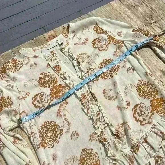 Hinge, extra small ruffled knee length dress - Picture 7 of 7